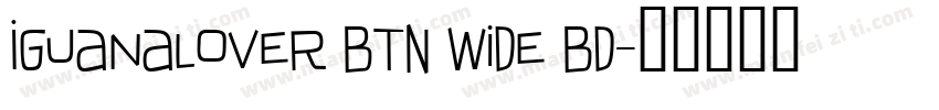 IguanaLover BTN Wide Bd字体转换